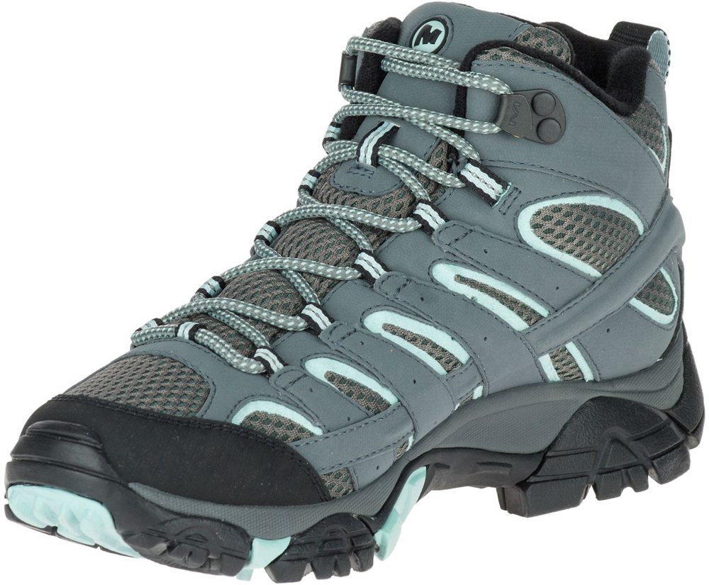 Merrell Boots Grey - Moab 2 Mid GORE-TEX® - Womens 47AVXEGBN